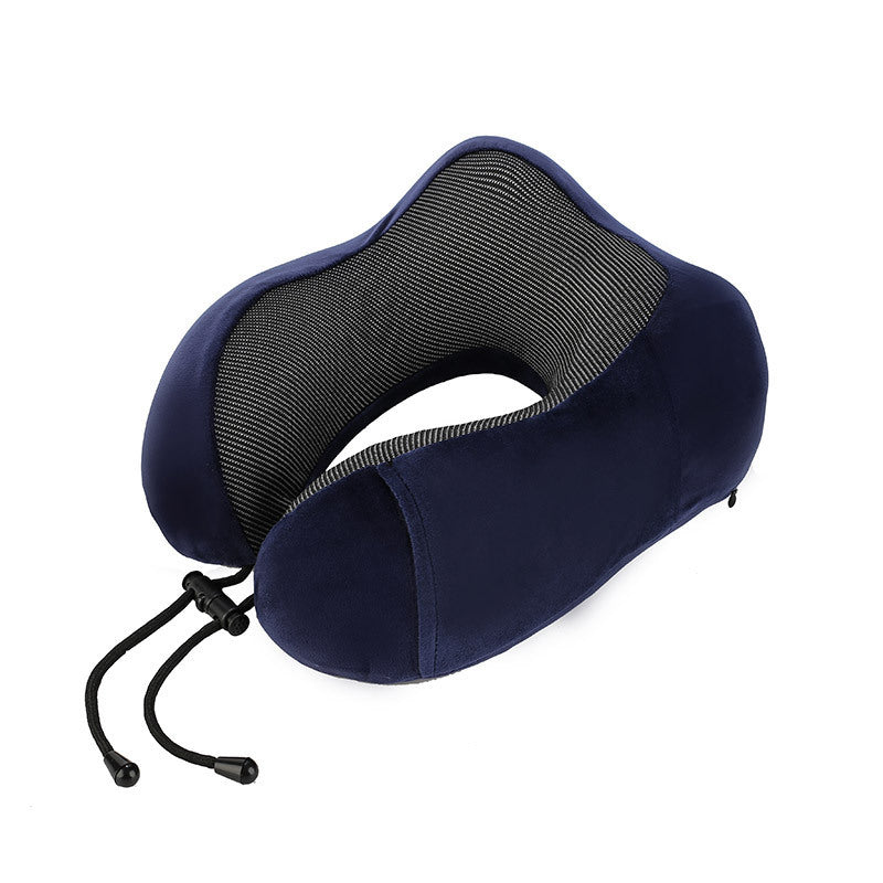 U-Shaped Memory Foam Travel Neck Pillow with Magnetic Cloth