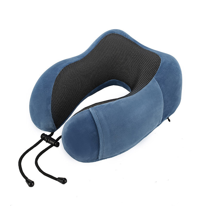 U-Shaped Memory Foam Travel Neck Pillow with Magnetic Cloth
