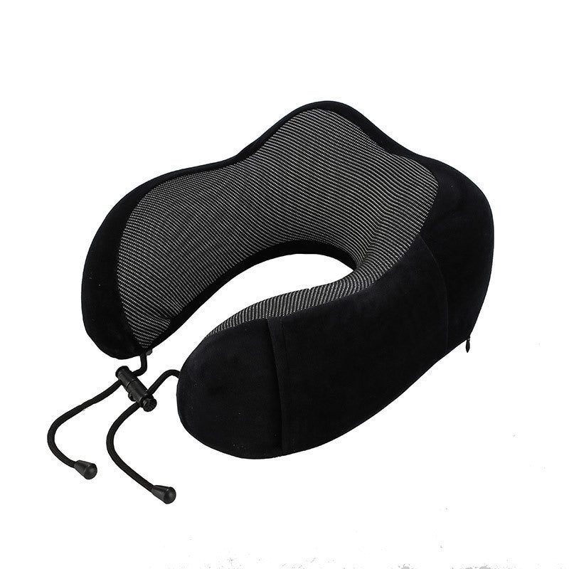 U-Shaped Memory Foam Travel Neck Pillow with Magnetic Cloth