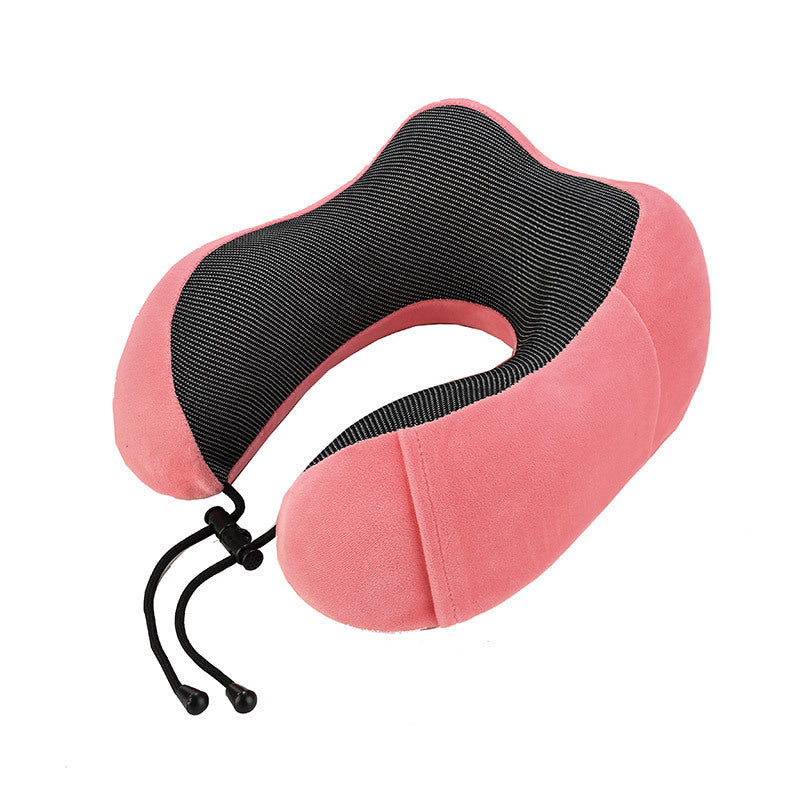 U-Shaped Memory Foam Travel Neck Pillow with Magnetic Cloth
